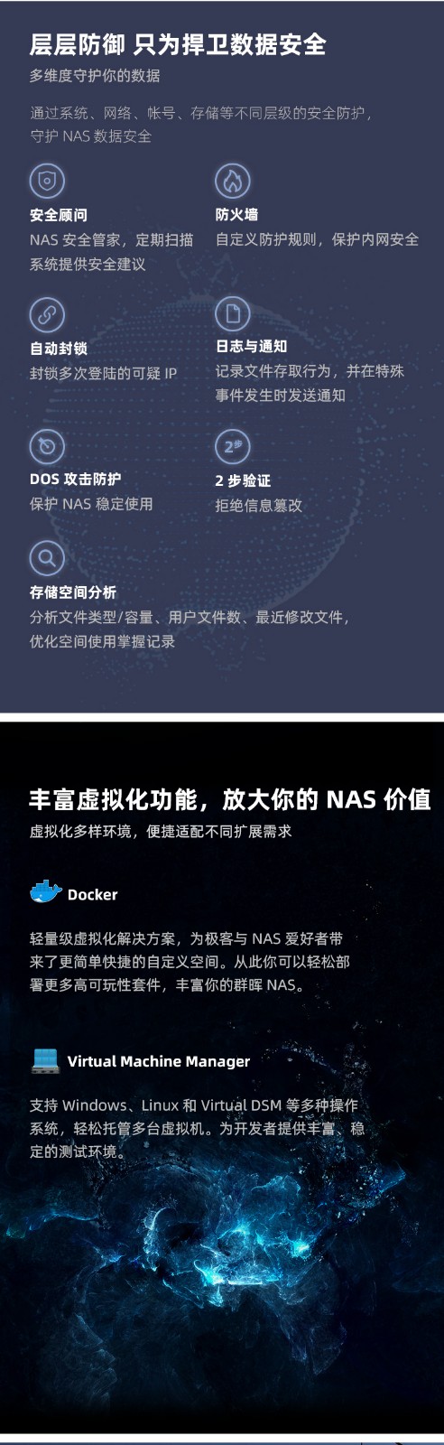 群晖（Synology）DS1821+ 企业级8盘位NAS 网络存储服务器 （无内置硬盘 ）