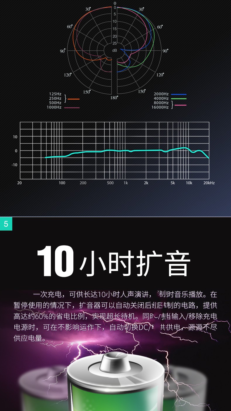 JTS WA-35 System WA-8/MH-8多功能便携式扩音器手持领夹移动音箱无线导游扩音器 1主机+1手持话筒套装