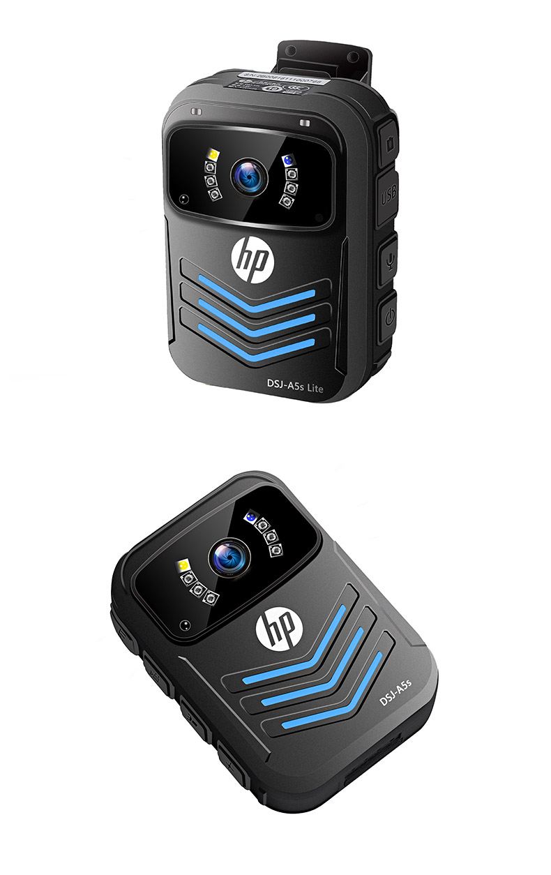 惠普（HP）DSJ-A5s Lite执法记录仪1296P高清红外夜视微型便携式现场记录仪 64G版本