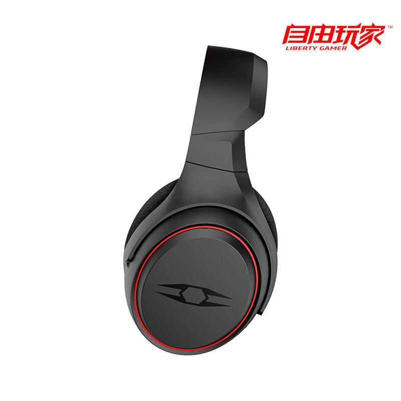 得胜（TAKSTAR） 自由玩家知NOUS游戏耳机无线款7.1虚拟环绕音效2.4G低延迟电竞用 黑色