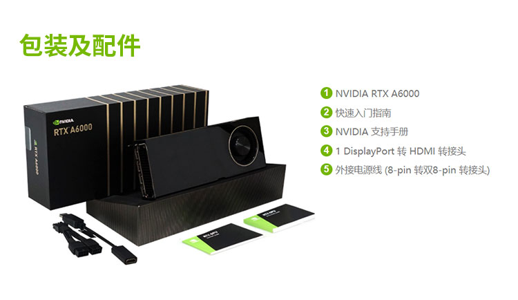 NVIDIA RTX A6000 48G GDDR6 科学可视化/大型数据处理/深度学习