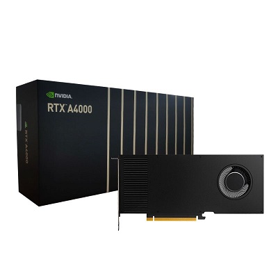 NVIDIA RTX A4000 16G GDDR6 ECC Ampere架构单插槽/支持VR/AI加速计算