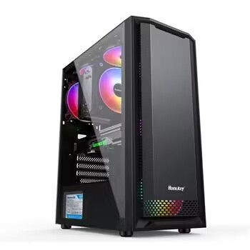 游戏主机 R5-5600G原装 技嘉B450 16G 3200火神 西数SN570 500G  航嘉额定300W G1游戏侧透机箱 钢化玻璃 独立电源仓