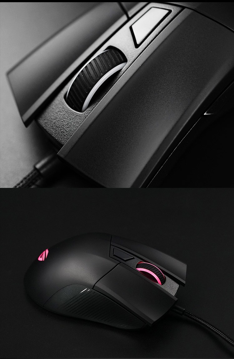 玩家国度ROG 战刃2标准版 游戏鼠标 有线鼠标 RGB光效 可换微动 6200DPI 黑色