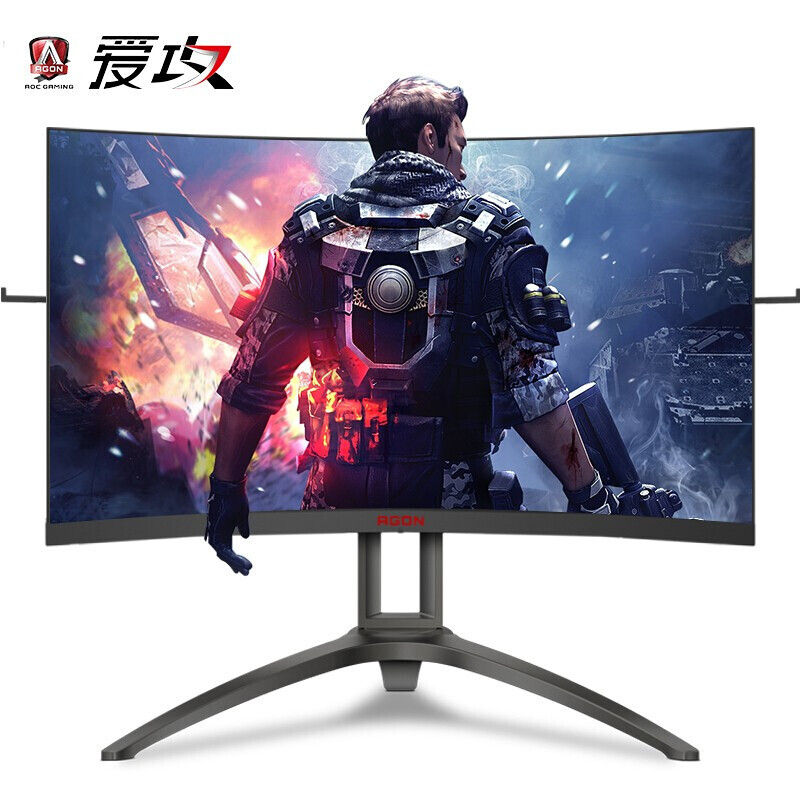 AOC 爱攻III AG323FCXE 31.5寸 165Hz VA广色域 电竞显示器 曲面