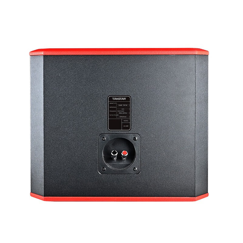 得胜（TAKSTAR） H-K80 卡拉ok包厢设备 卡包音箱 家庭K歌娱乐音响 黑色/红色/木纹色 (只)