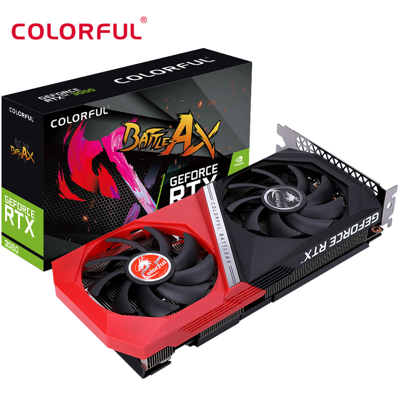 七彩虹 战斧 GeForce RTX 3060 DUO V2 12G L 电竞游戏电脑办公独立显卡