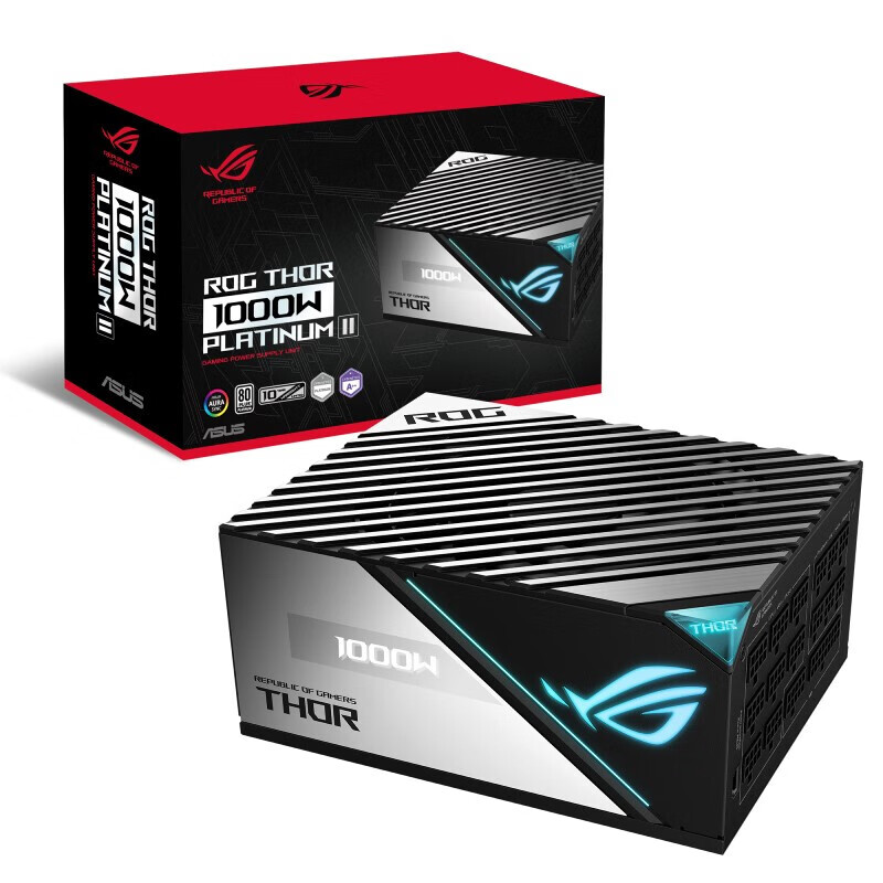 华硕（ASUS）1000W 雷神二代 ROG-THOR-1000P2 全模组白金牌电脑台式机电源 游戏主机电源