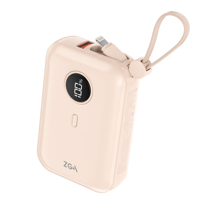 ZGA DY13 10000mAh  充电宝3CCC认证可上飞机 迷你快充移动电源 高密度锂聚合物电芯 不易发烫 阻燃材质
