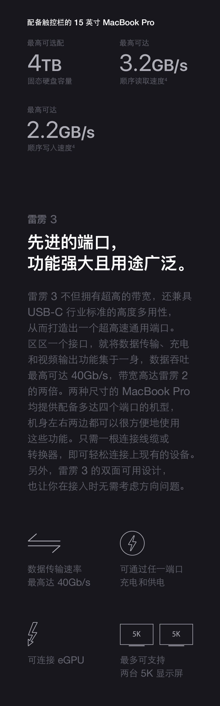 2018款Apple MacBook Pro 13.3英寸四核八代i5 8G 256G固态 笔记本电脑 深空灰色 MR9Q2CH/A