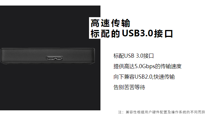 希捷（Seagate）1TB USB3.0移动硬盘 Expansion 睿翼 2.5英寸黑钻版 商务时尚 便携 经典黑 (STEA1000400)