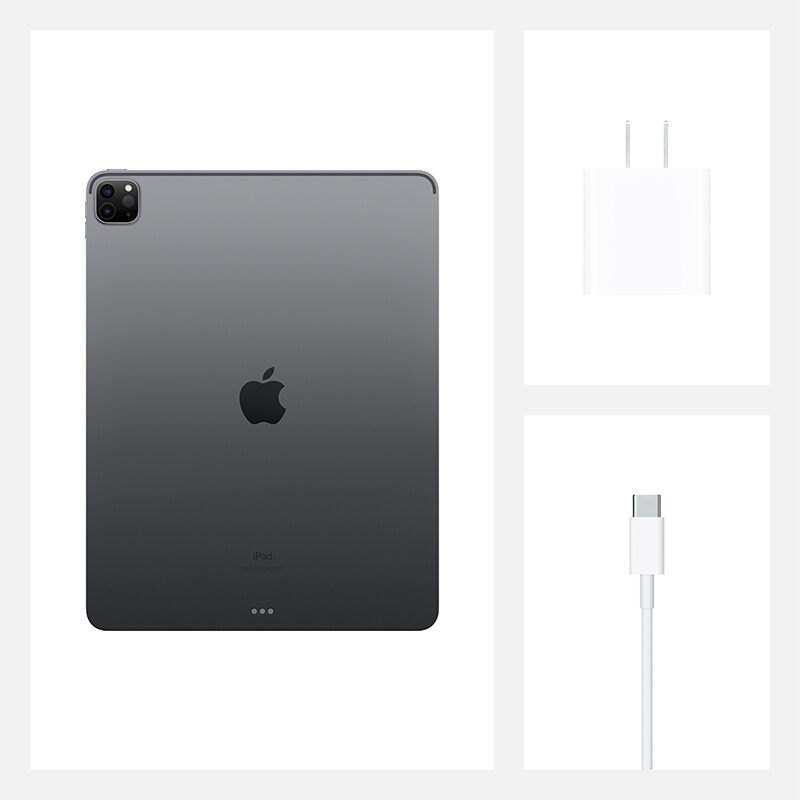 Apple iPad Pro 12.9英寸平板电脑 2020年新款(1TB WLAN版/全面屏/A12Z/Face ID/MXAX2CH/A) 黑/银