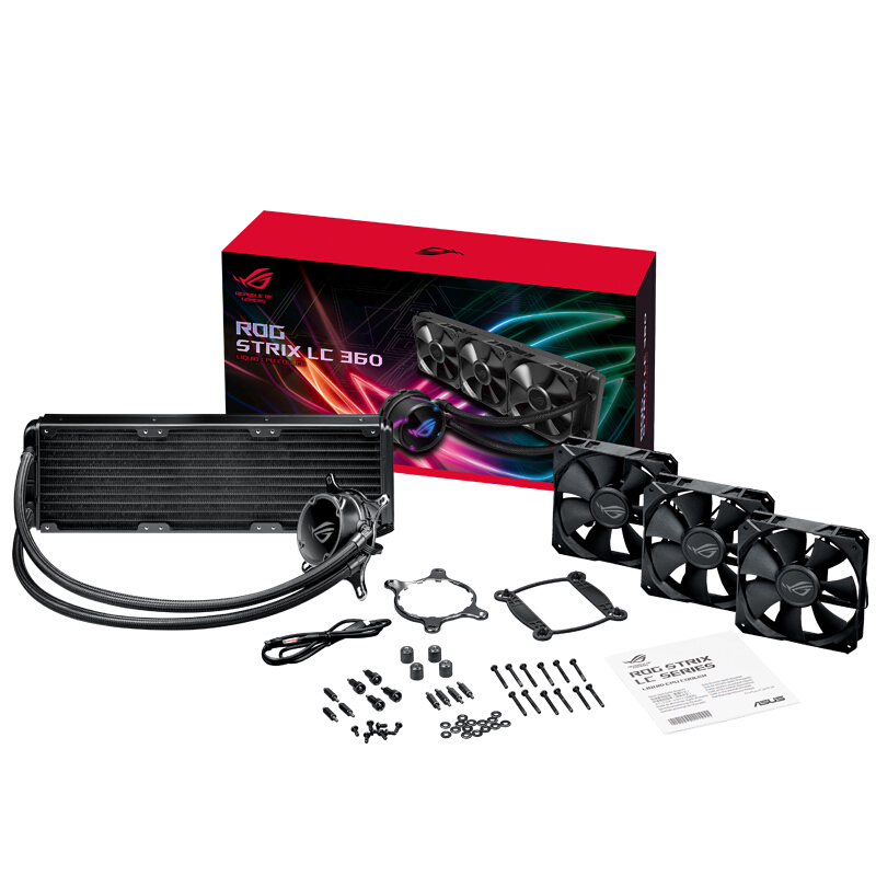 华硕 （ASUS）ROG STRIX LC飞龙360一体式CPU水冷散热器 RGB神光同步灯效【 静音/360mm冷排/全平台】