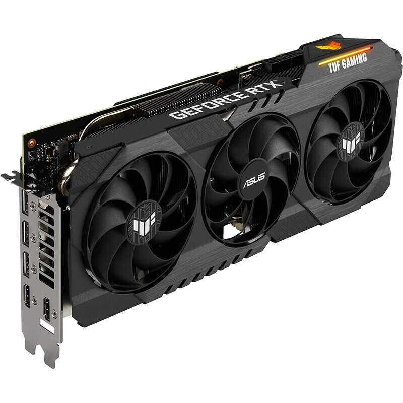 华硕显卡 TUF-RTX3070TI-O8G-GAMING 电竞特攻系列 游戏显卡