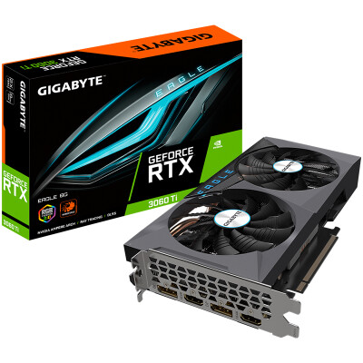 技嘉显卡3060Ti猎鹰  RTX3060Ti EAGLE 8G 2.0 游戏显卡