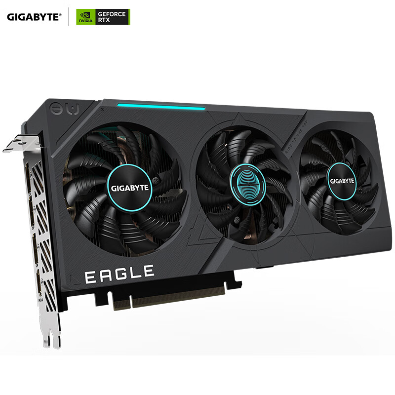 技嘉4070猎鹰 RTX4070 EAGLE OC 12G 电竞游戏设计智能学习电脑独立显卡支持2K/4K