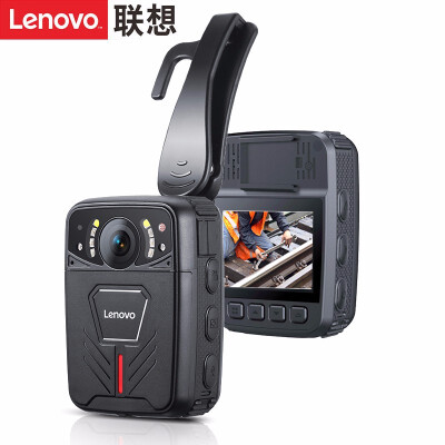 联想(Lenovo)DSJ-1W执法记录仪高清 微型随身摄像内置64G 便携4800万像素11小时连续录像黑色