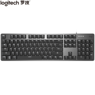 罗技（Logitech）K845 机械键盘 有线键盘 游戏办公键盘 全尺寸 单光 黑色 TTC轴 茶轴 红轴