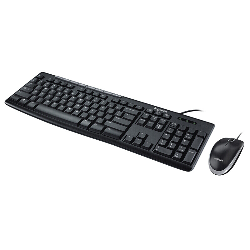 罗技（Logitech）MK200 多媒体套装 鼠标键盘套装 MK200 黑色