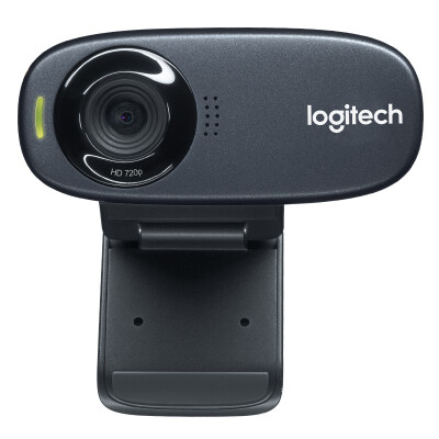 罗技（Logitech） C310高清网络摄像头USB笔记本台式电脑台式机主播直播视频通话麦克风电视 灰色