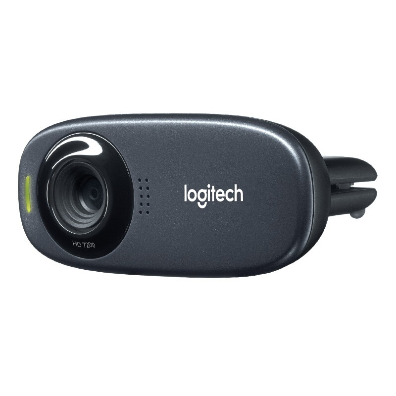 罗技（Logitech） C310高清网络摄像头USB笔记本台式电脑台式机主播直播视频通话麦克风电视 灰色