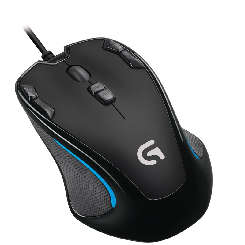 罗技（G）G300s有线鼠标 游戏鼠标 9个可编程G键 吃鸡鼠标 绝地求生