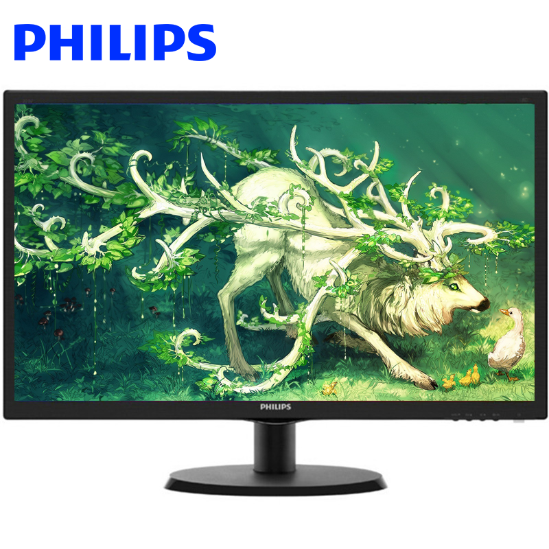 飞利浦（PHILIPS） 223V5LSB 21.5英寸 LED宽屏液晶显示器 DVI/VGA双接口 黑色