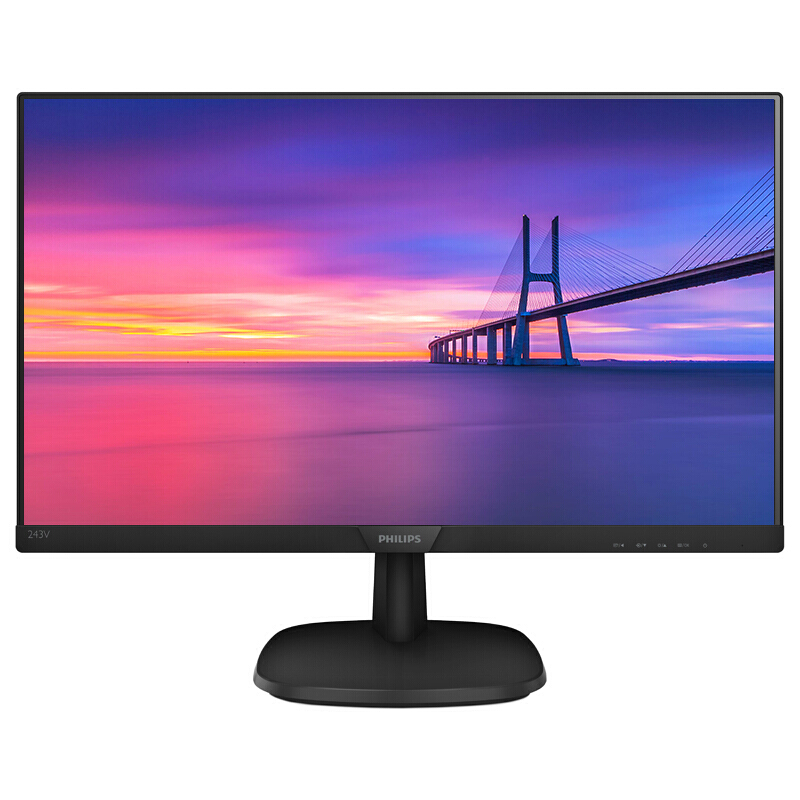 飞利浦（PHILIPS） 243V7QSBF 23.8英寸液晶显示器 带DVI+VGA接口