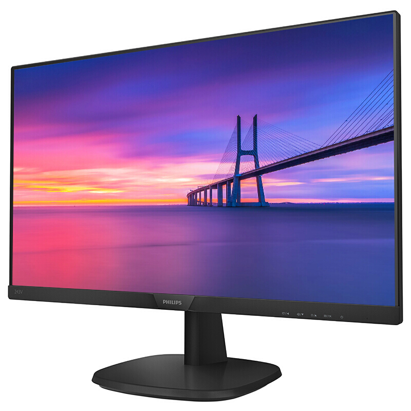 飞利浦（PHILIPS） 243V7QSBF 23.8英寸液晶显示器 带DVI+VGA接口