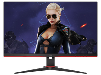 AOC 24G2E 不可旋转升降 23.8英寸 IPS 广色域 144Hz HDREffect技术 直男小钢炮 游戏电竞显示器