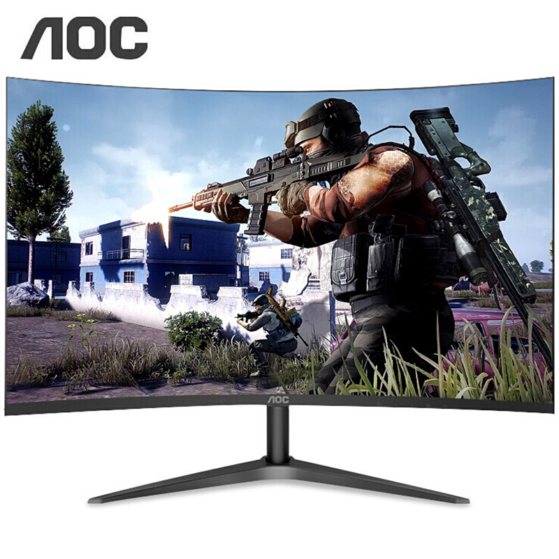 AOC C24B1H显示器 23.6英寸1500R曲面 HDMI全高清爱眼不闪屏幕 电竞游戏显示屏电脑显示器