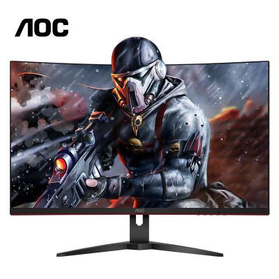 AOC 31.5英寸 2K 创新曲率1500R 广色域 144Hz HDREffect技术 一键快拆支架 游戏电竞曲面显示器 CQ32G2E