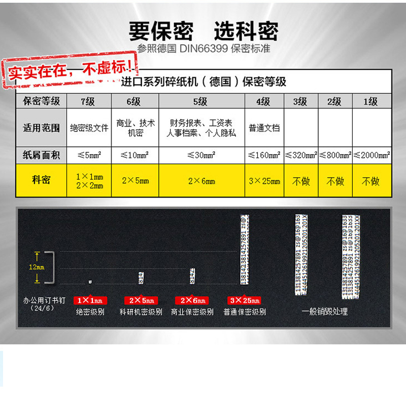 科密C-758高保密碎纸机办公文件粉碎大容量商用大功率电动碎纸机