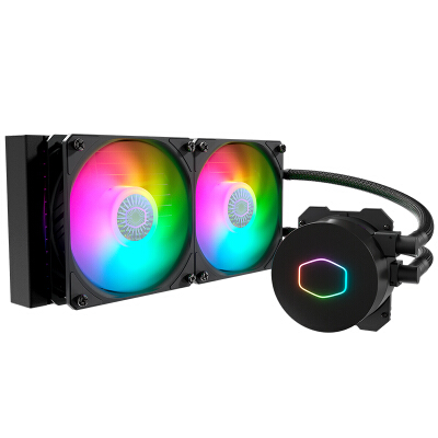 酷冷至尊( CoolerMaster )B240 ARGB CPU水冷散热器(I9 2066、AM4/ARGB灯珠/双腔水泵/低阻冷排)