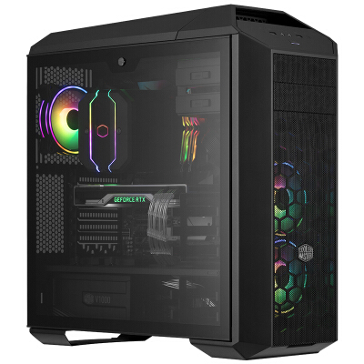 酷冷至尊(CoolerMaster)MasterCasePro5 模组化中塔机箱(ATX主板/钢化玻璃侧板/USB3.0/三个14CM无光风扇)