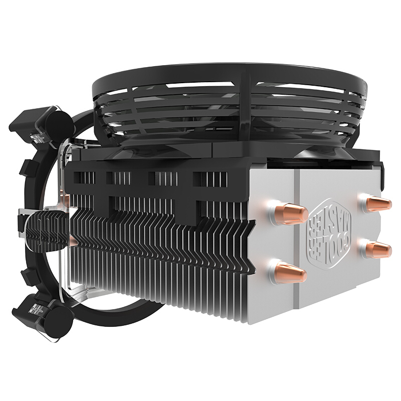 酷冷至尊(Cooler Master) T20红光版 CPU散热器(支持多平台/2热管/传Fin工艺/80mm风扇/可拆装扣具/直触热管)