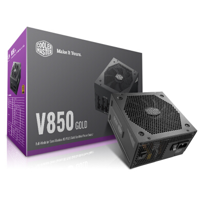 酷冷至尊（CoolerMaster）额定850W V850GOLD电源(80金牌/全模/全日系电容/加强显卡线缆/风扇启停/质保十年)