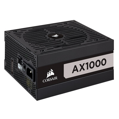 美商海盗船 (USCORSAIR) AX1000 钛金认证 额定1000W 低噪音 全模组化线材 台式机电源