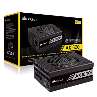 美商海盗船 AX1600i 钛金牌 AX系列1600W 白金钛金牌 台式电脑主机电源