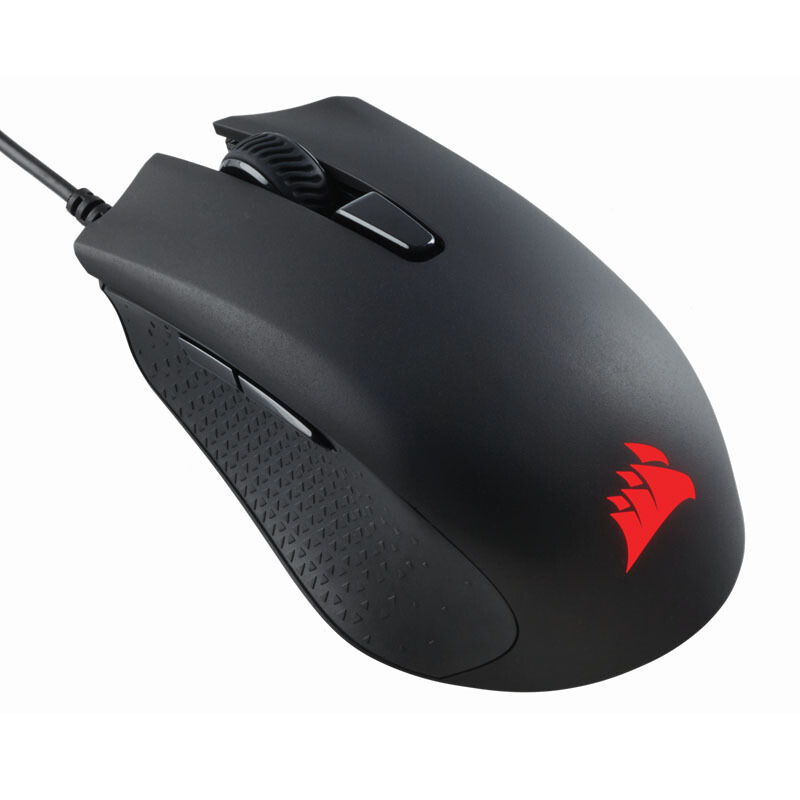 美商海盗船 (USCORSAIR) 鱼叉 HARPOON RGB PRO 有线鼠标 游戏鼠标 RGB 轻便 电竞鼠标 黑色 12000DPI