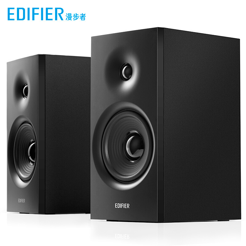 漫步者 （EDIFIER）R1080BT 2.0声道 电脑音箱 多媒体音箱 蓝牙音箱 木质音响 黑色/白色