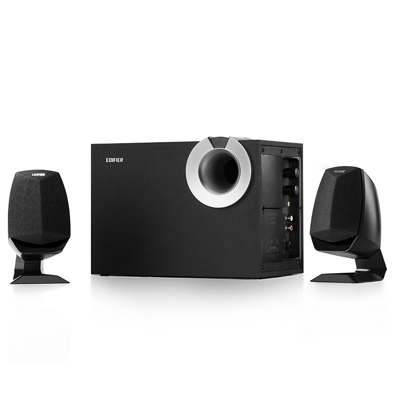 漫步者（EDIFIER）R201BT 多媒体音箱 2.1声道 蓝牙音箱 音响 电脑音箱 游戏音箱 黑色
