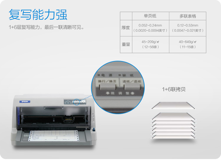 爱普生（EPSON）LQ-630KII 针式打印机 LQ-630K升级版 针式打印机（82列） 特惠季火爆开抢，尽享打印新装备。更多爆款好礼猛戳