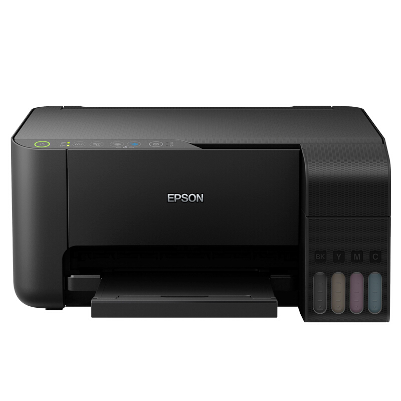 爱普生（EPSON) L3158 无线WIFI 彩色 原装墨仓式 多功能一体机 （打印机、复印、扫描） 家庭作业打印好帮手