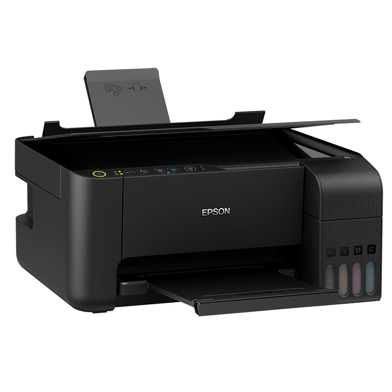 爱普生（EPSON) L3158 无线WIFI 彩色 原装墨仓式 多功能一体机 （打印机、复印、扫描） 家庭作业打印好帮手