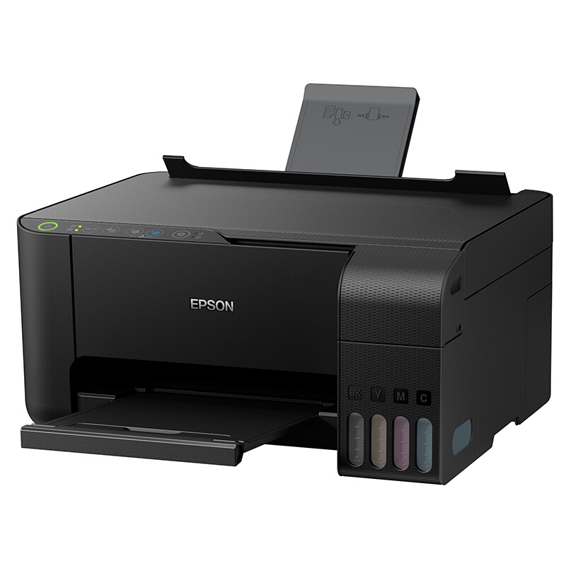 爱普生（EPSON) L3158 无线WIFI 彩色 原装墨仓式 多功能一体机 （打印机、复印、扫描） 家庭作业打印好帮手