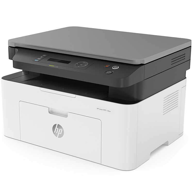 惠普（HP）MFP 136W 锐系列新品激光多功能一体机 三合一 打印复印扫描 M1136升级款无线版