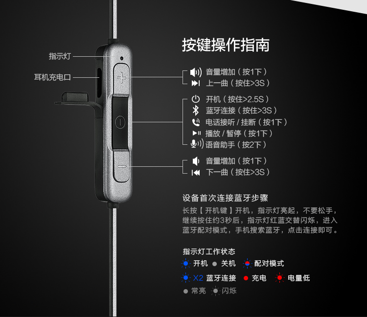 JBL Reflect Mini BT 2.0苹果华为小米入耳式无线蓝牙运动耳机