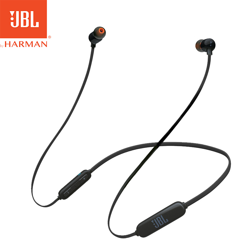 JBL TUNE 110BT 入耳式耳机 无线蓝牙耳机 运动耳机 颈挂式耳机 带麦可通话 苹果安卓通用