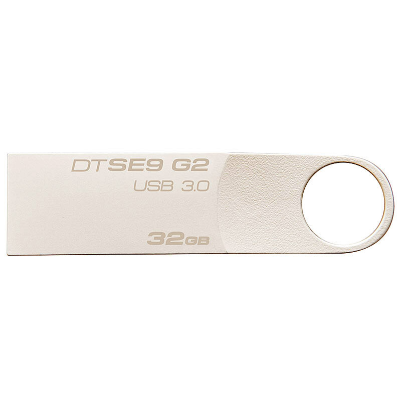 金士顿（Kingston）32GB USB3.0 U盘 DTSE9G2 银色 金属外壳 高速读写